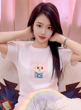 LiL Tu #0010白色纯棉T恤