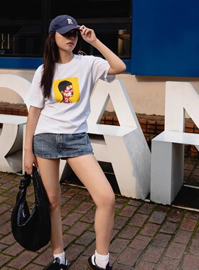 泡泡熊二号｜THE FACE #0321白色纯棉T恤