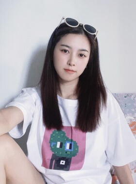 NOUNS#1632纯棉白色落肩直喷T恤