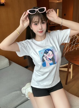 【T】Tinyloong#0062白色纯棉T恤