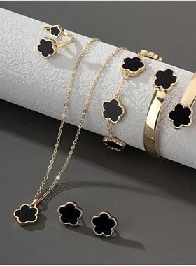 Bracelet bracelet ring earrings necklace accessories set项链