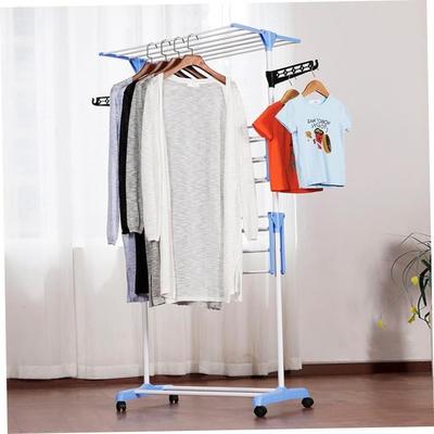 clothes drying rack fold laundry garment dryer hanger 杆衣架