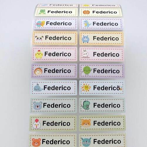 30pcs Ironing Labels Personalized Name Stickers for Clothing