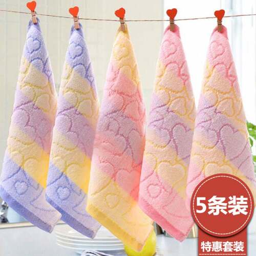 超软小号帕子洗脸小块柔软小童纯棉大人方巾家用面巾中号毛巾私处