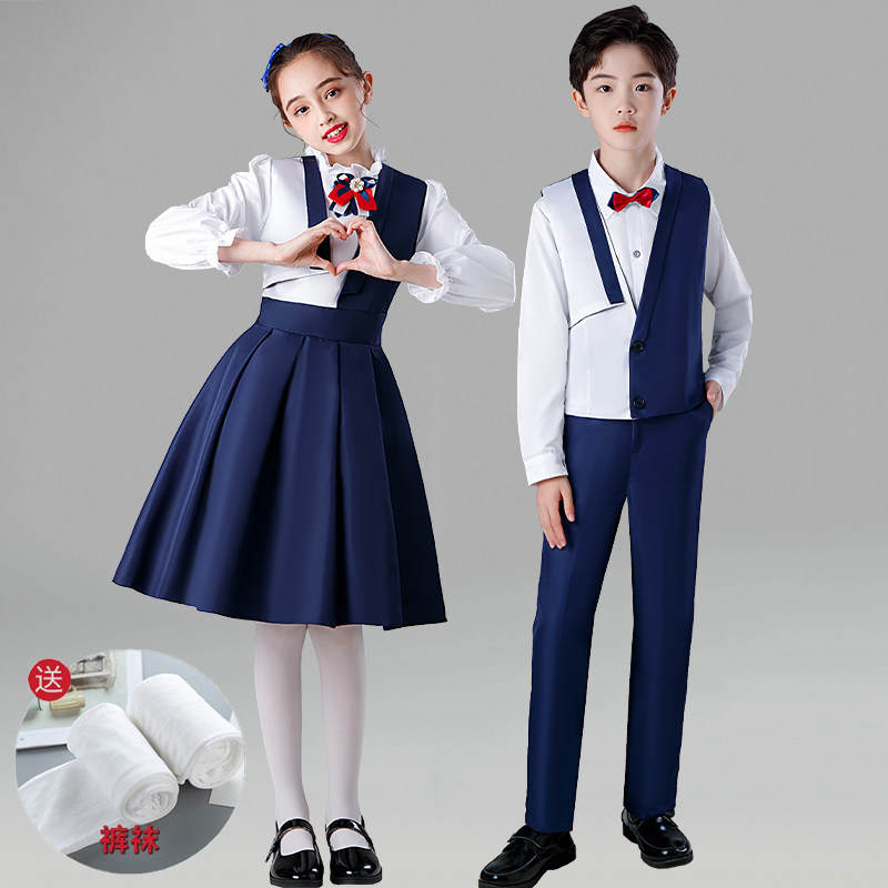 中小学生诗歌朗诵合唱演出服2022