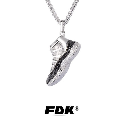 FDK欧美项链潮牌潮流个性INS嘻哈AJ11球鞋男情侣网红吊坠百搭网红