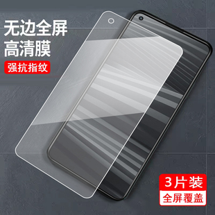 适用于realmegt2钢化膜opp0 gt2玻璃膜RMX3310全屏覆盖relmegt2保护莫真我gt2全屏0pp0防爆oopp游戏rmx3310
