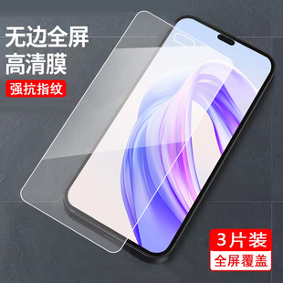 适用于华为荣耀x70i钢化膜HONOR×70i刚化膜X70i防爆X70l屏保荣誉X7oi透明膜高清防指纹ABR AN00钢化模钢化莫