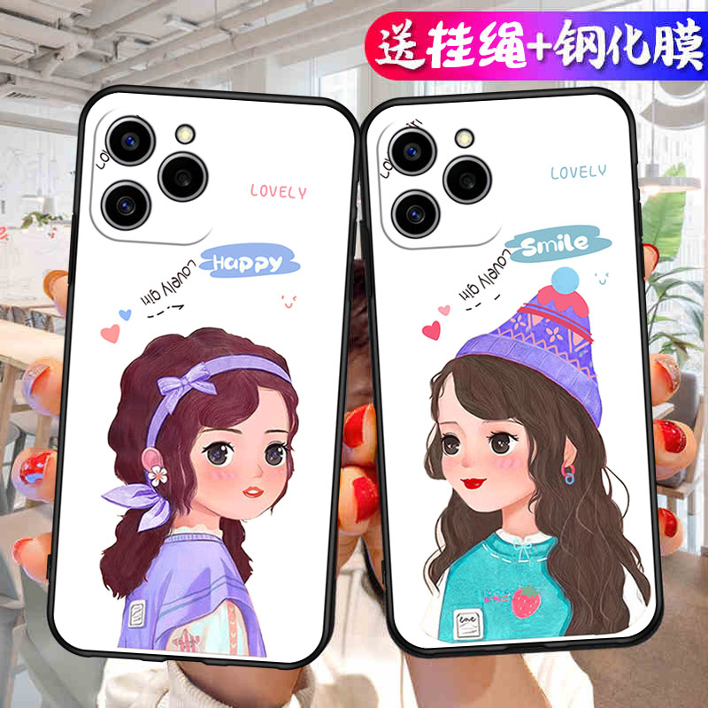适用华为荣耀60se手机壳honor60e保护硅胶套5G全包防摔GIA一AN00磨砂软GIAANOO卡通外壳es男女潮ANOO新款
