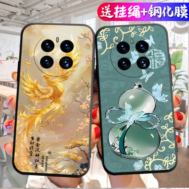 中国风新年版招财华为mate50pro手机壳DCO-AL00保护套mete50pro卡通mte5Opro外壳mata50pro可爱个性mote50pro