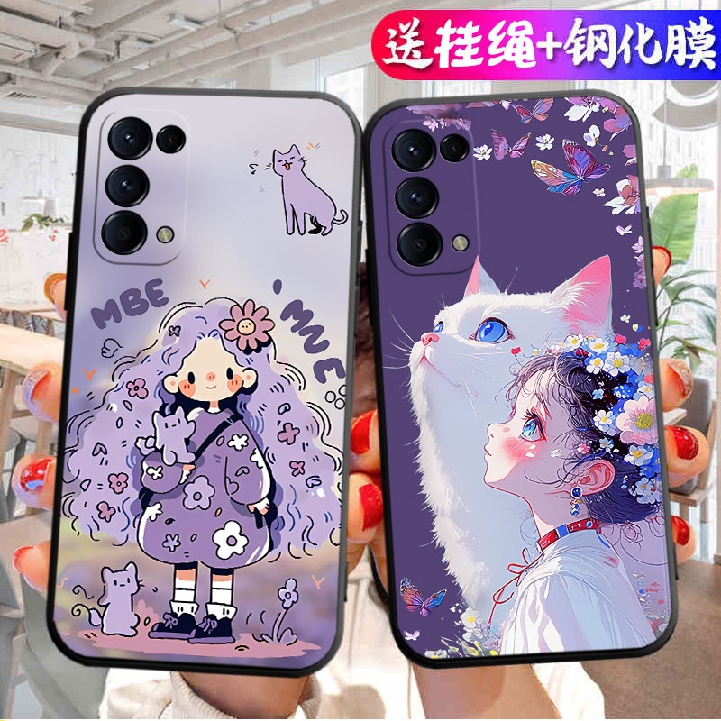 适用OPPOReno5手机壳Reno5K保护套oppo新款reon55g液态硅胶软壳0pp0ren05全包防摔opporen外壳软opopreno男女