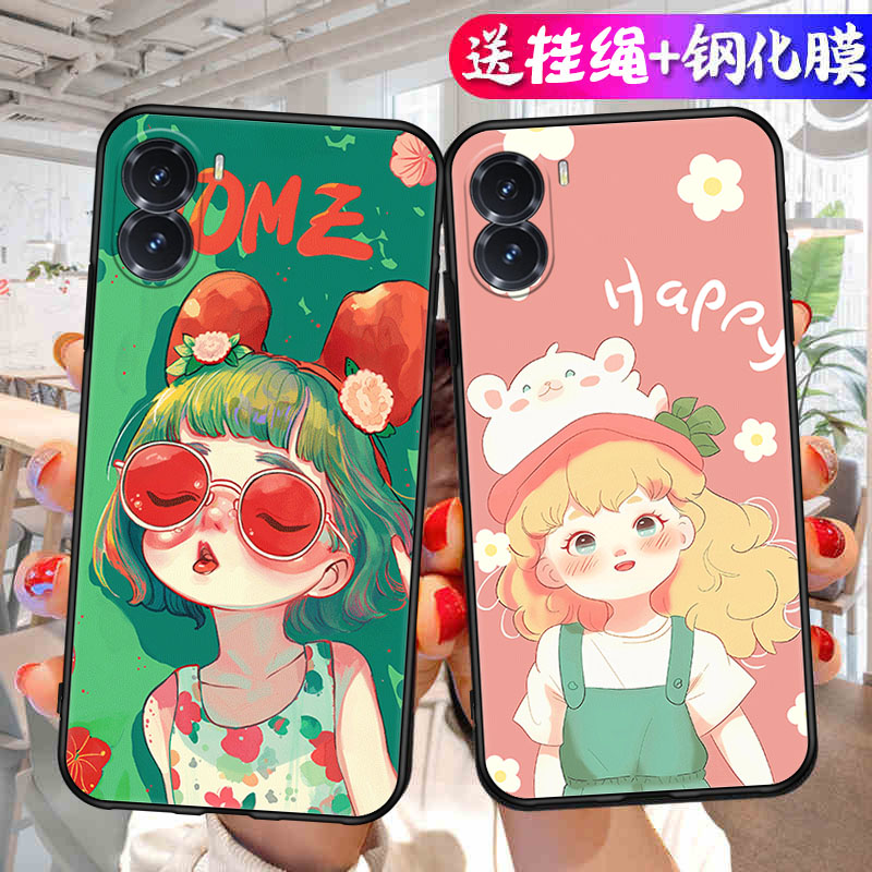 适用华为荣耀x40i手机壳新款honorX40i全包防摔honor液态硅胶DIO保护AN00套DIOan镜头ANoo款xi个性x4oi外壳