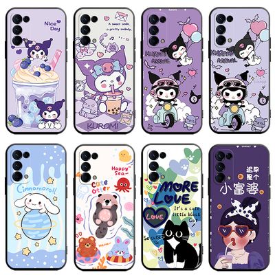 库洛米OPPOReno5pro手机壳 Reno5pro卡通0PP0Ren05pr0简约oop r5pro个性Ren05pr0彩绘opreno5pro创意PDSM00女