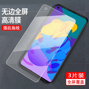 适用于华为荣耀play4T钢化膜payl4tr防指纹荣誉play4T屏保aka AL10全屏Honor刚化漠mo al10防爆paly4t游戏AKA