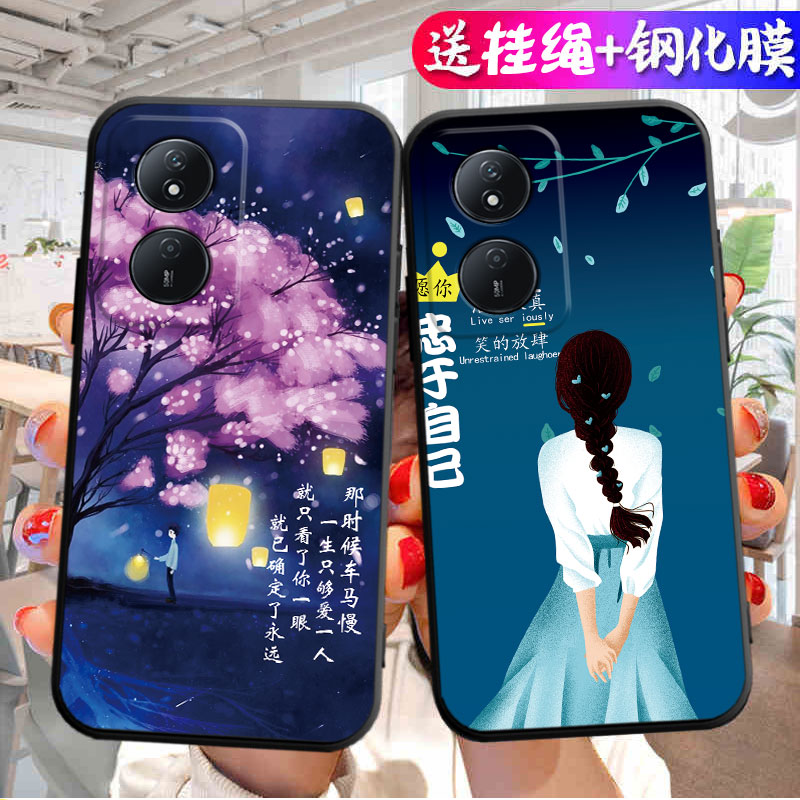 荣耀CLK一AN00手机壳CLKAN00适用clkanoo畅玩50plus外壳男anoo女honor华为play8t保护套tclk全包防摔硅胶软壳