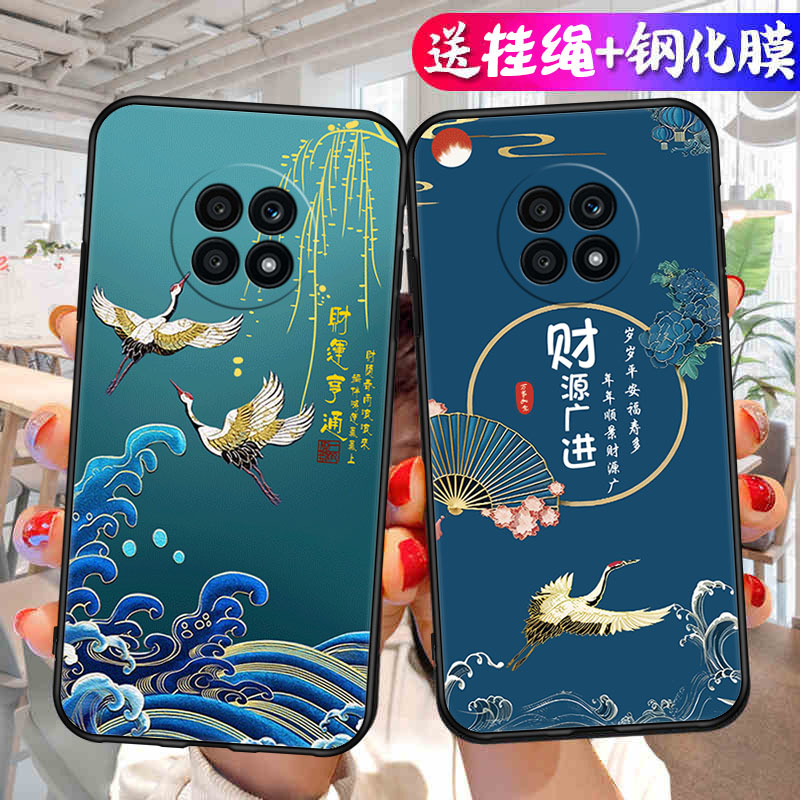 适用荣耀X20手机壳honorX20新款液态硅胶NTN一AN20保护套5G全包防摔二十女华为NTNAN软外壳高级感钢化膜男