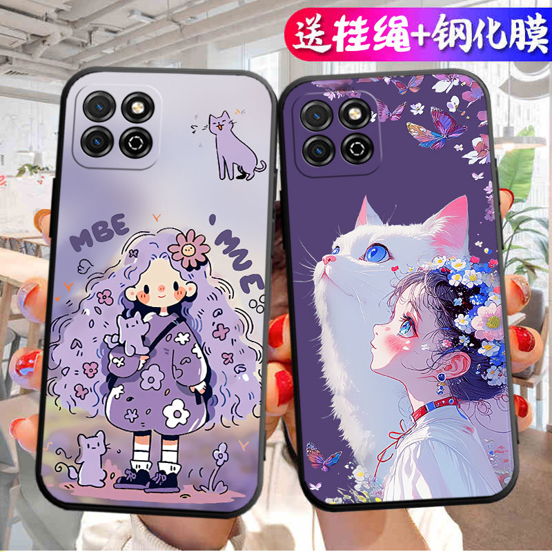 适用荣耀畅玩20手机壳华为KOZ一AL00保护套HONOR玩畅20a新款液态硅胶外壳bozal男aloo女k0z后壳全包防摔软壳