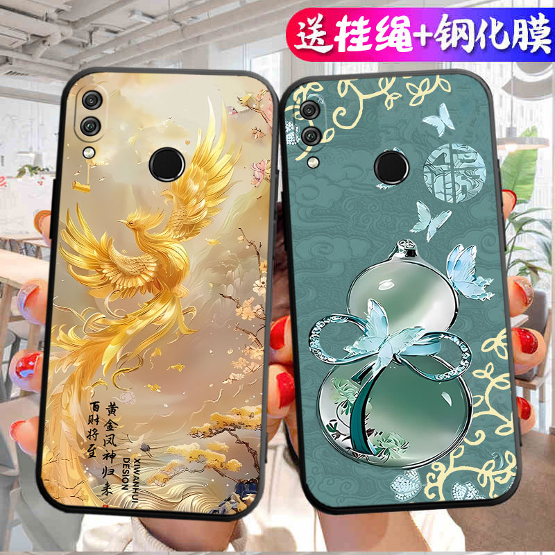 适用于华为荣耀10青春版手机壳HRY-TL00全包边HRY一AL00a可爱hry-alooa中国风HRY-AL00A软硅胶荣耀十lite情侣