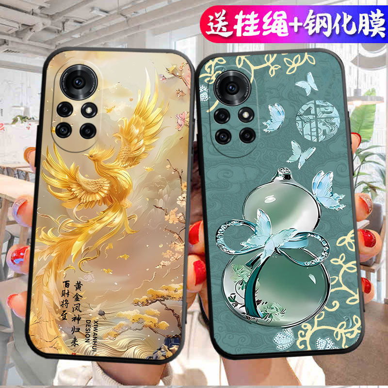 适用ALA一AN70手机壳荣耀V40轻奢版套ALAAN70华为_an7o软硅胶honorv全包v4o防摔男女曲屏后壳ⅴ40曲面屏个性