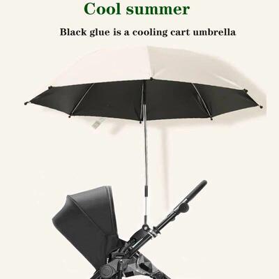 Baby Stroller Folding Umbrella UV Sun Rain Protection Paraso