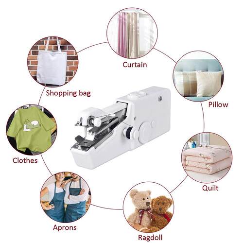 Hand Held Electric MINI Sewing Machine Household Stitch Clot