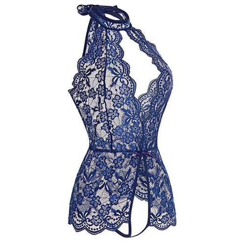 Sexy Lingerie Sexy Siamese Hanging Neck Open File Underwear