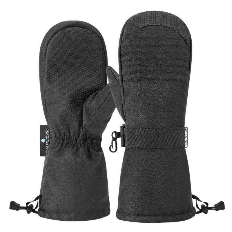 1 Pair Ski Gloves Thermal Mittens For Snowmobile Windproof