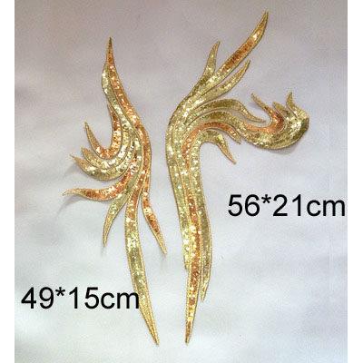 Gold Flower Lace Fabric Trim Ribbon Neckline Collar Embroide