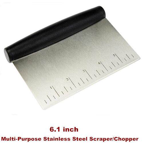 Dough Pastry Scraper Cutter Chopper Separator Scale Knife