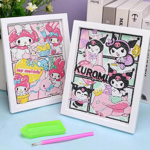 Sanrio Diamond Painting Hello Kitty Cartoon Full Diamond Mos