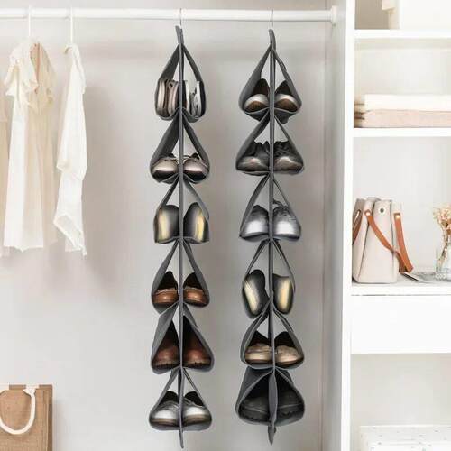 Shoe Storage Hanging Bag 12 Compartments Shoe Storage Hangin