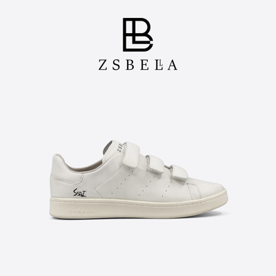 ZSBELLAY*3同款牛皮魔术贴板鞋