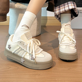 2025冬季 新款 小众保暖德训鞋 回力原创星星加绒女鞋 学生厚底二棉鞋