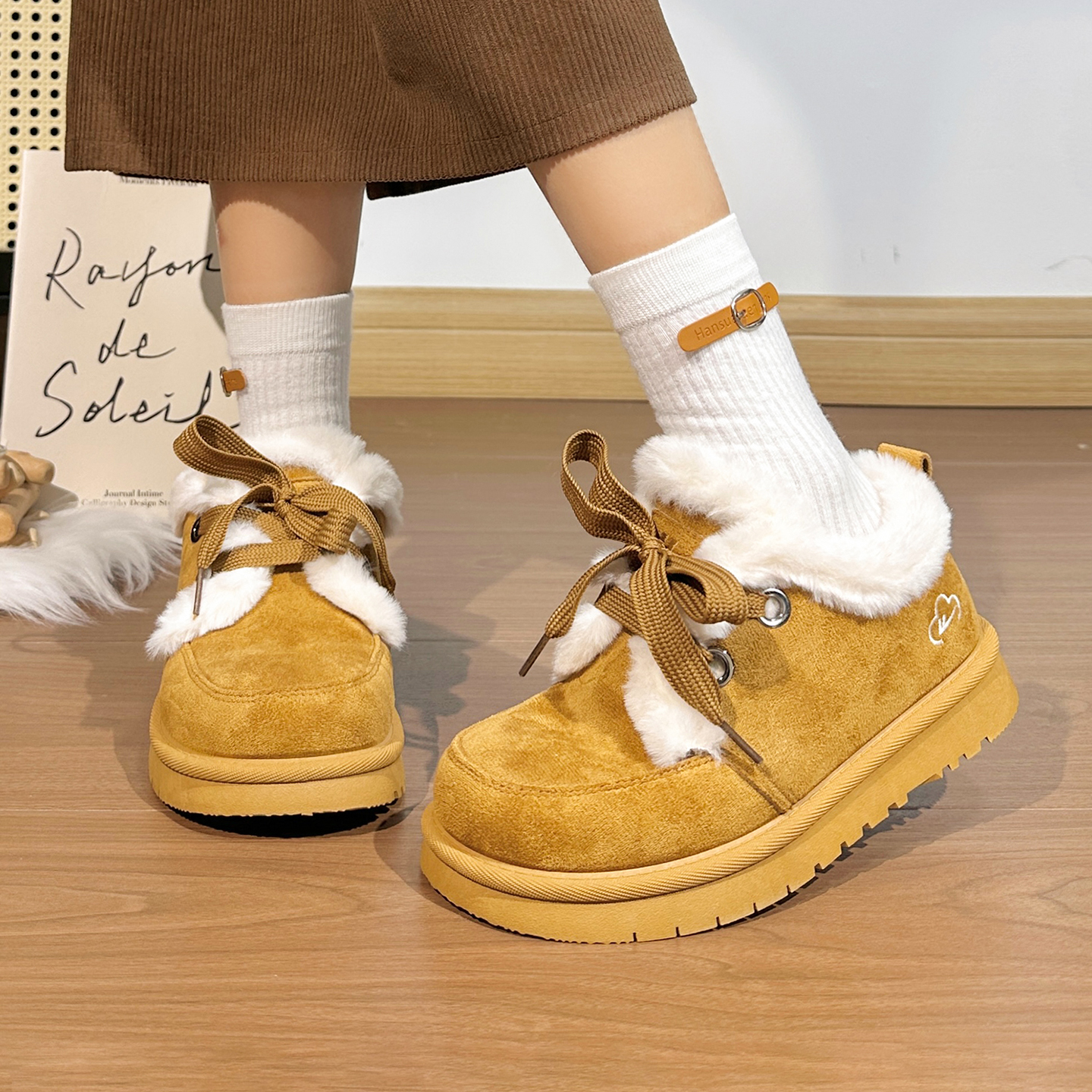 回力冬季大头雪地靴女2025新款