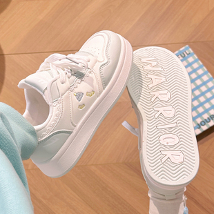 女ins潮百搭小众面包鞋 回力韩系板鞋 厚底小白鞋 春季 子 女2026新款