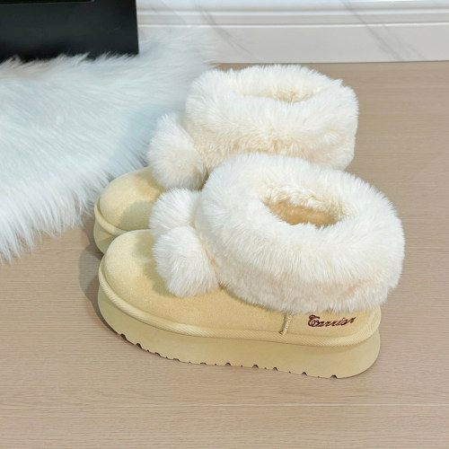 回力冬季加绒毛毛雪地靴子女