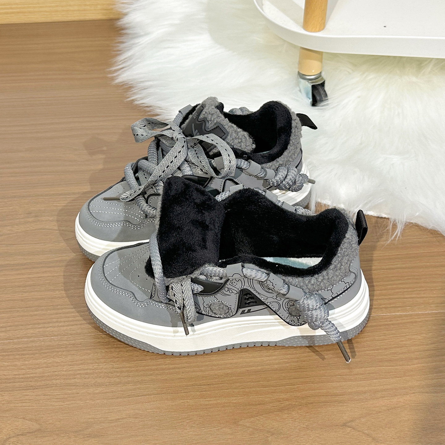 回力加绒男鞋子冬季防寒保暖