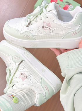 回力猫咪小鱼春季小白鞋女2026新款百搭休闲鞋小众设计学生板鞋女