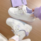 女2026春季 新款 厚底休闲鞋 回力蝴蝶小白鞋 女初中生软底运动板鞋 女
