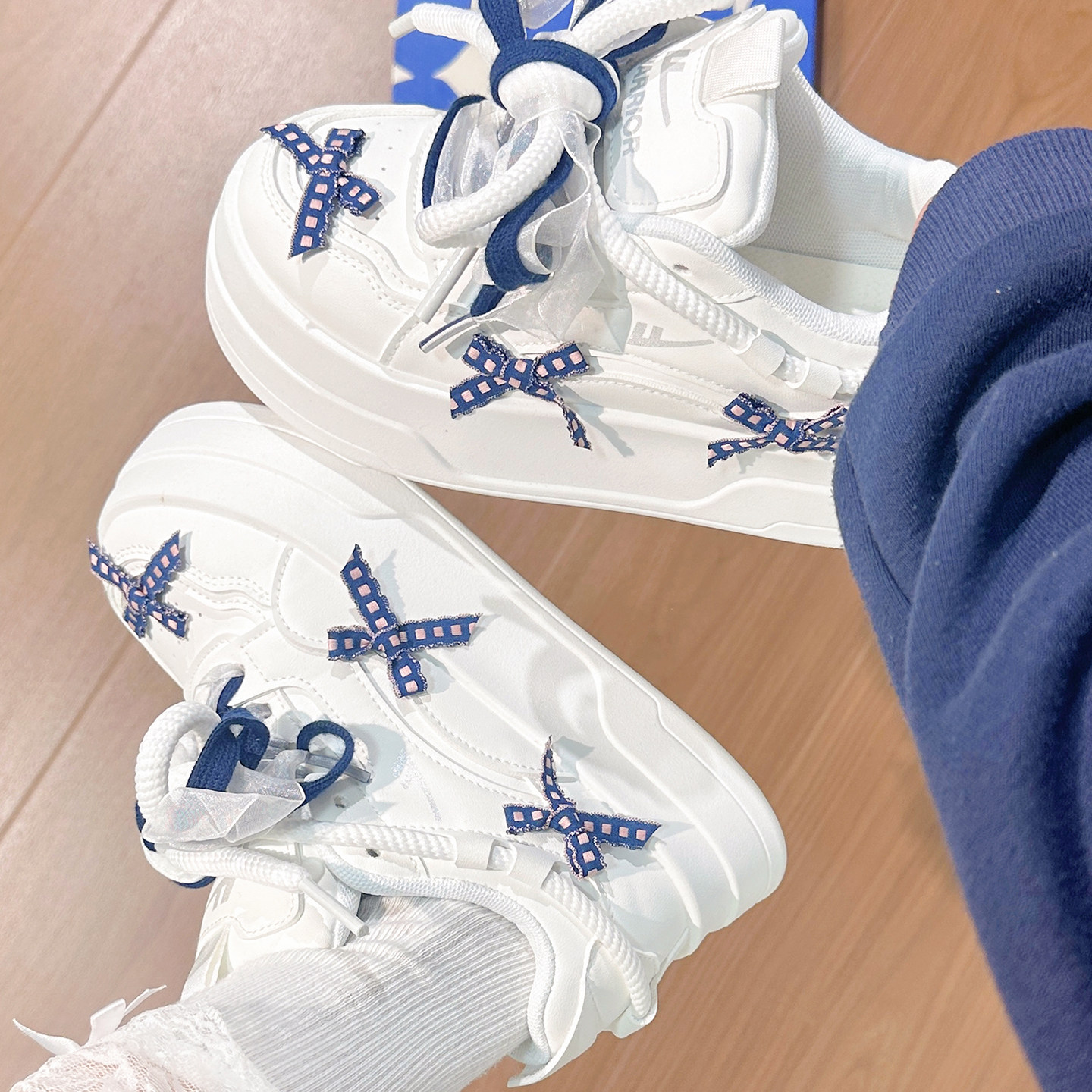 回力蝴蝶结增高小白鞋女2026春季新款松糕底鞋子女时尚配裙子板鞋,女鞋,休闲板鞋,淘宝优惠券,粉丝福利购,淘宝优惠卷