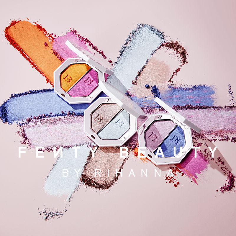 FENTY BEAUTY蕾哈娜银光杀手锏3D流光粉饼单色/双色高光粉饼