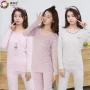 Inbolon mùa xuân và mùa thu cô gái cotton Lycra bộ đồ lót học sinh phần mỏng quần áo mùa thu trẻ em lớn áo len cotton - Quần áo lót đồ bơi bé trai