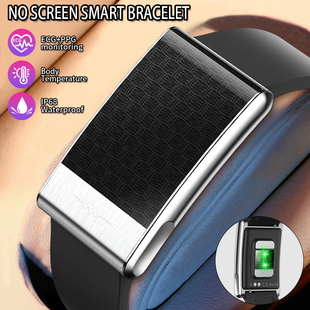 无屏幕智能手表男士多功能测血糖心率体温睡眠高颜值户外运动手环