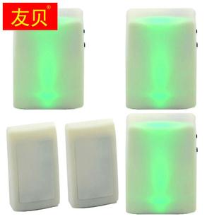 七彩强闪光无线家用老人聋哑人门铃远距离智能电子玲大声音乐闪灯