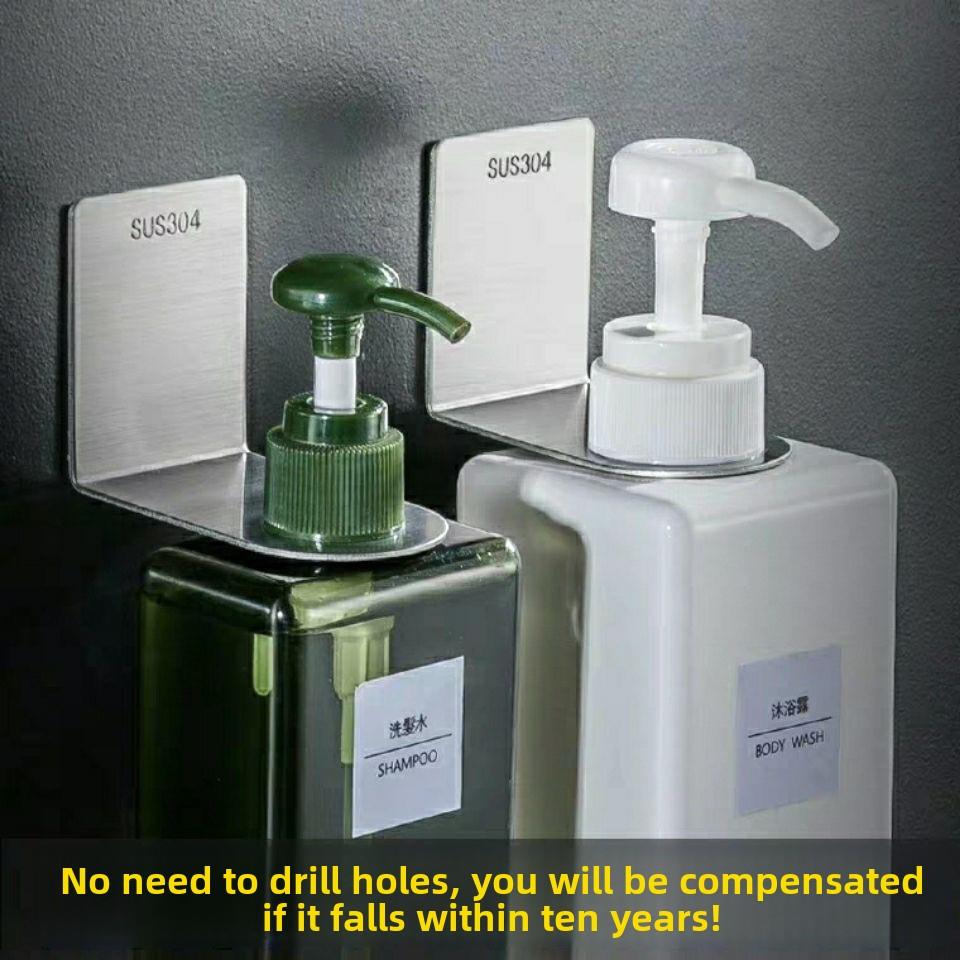 免打孔沐浴露挂架洗手液支架洗洁精壁挂架不锈钢瓶架卫生间置物架