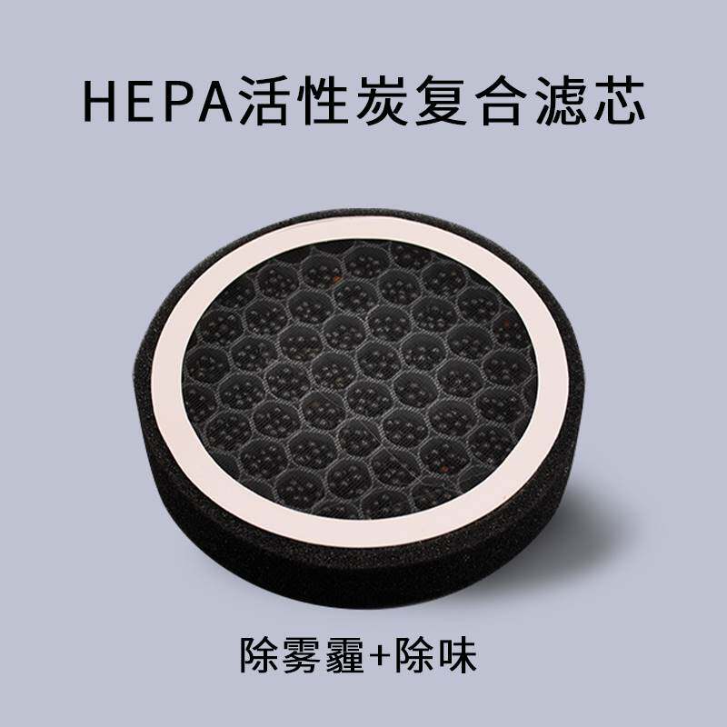 新风系统160 110PVC管道空气过滤网除灰尘除雾霾除味圆形HEPA滤芯