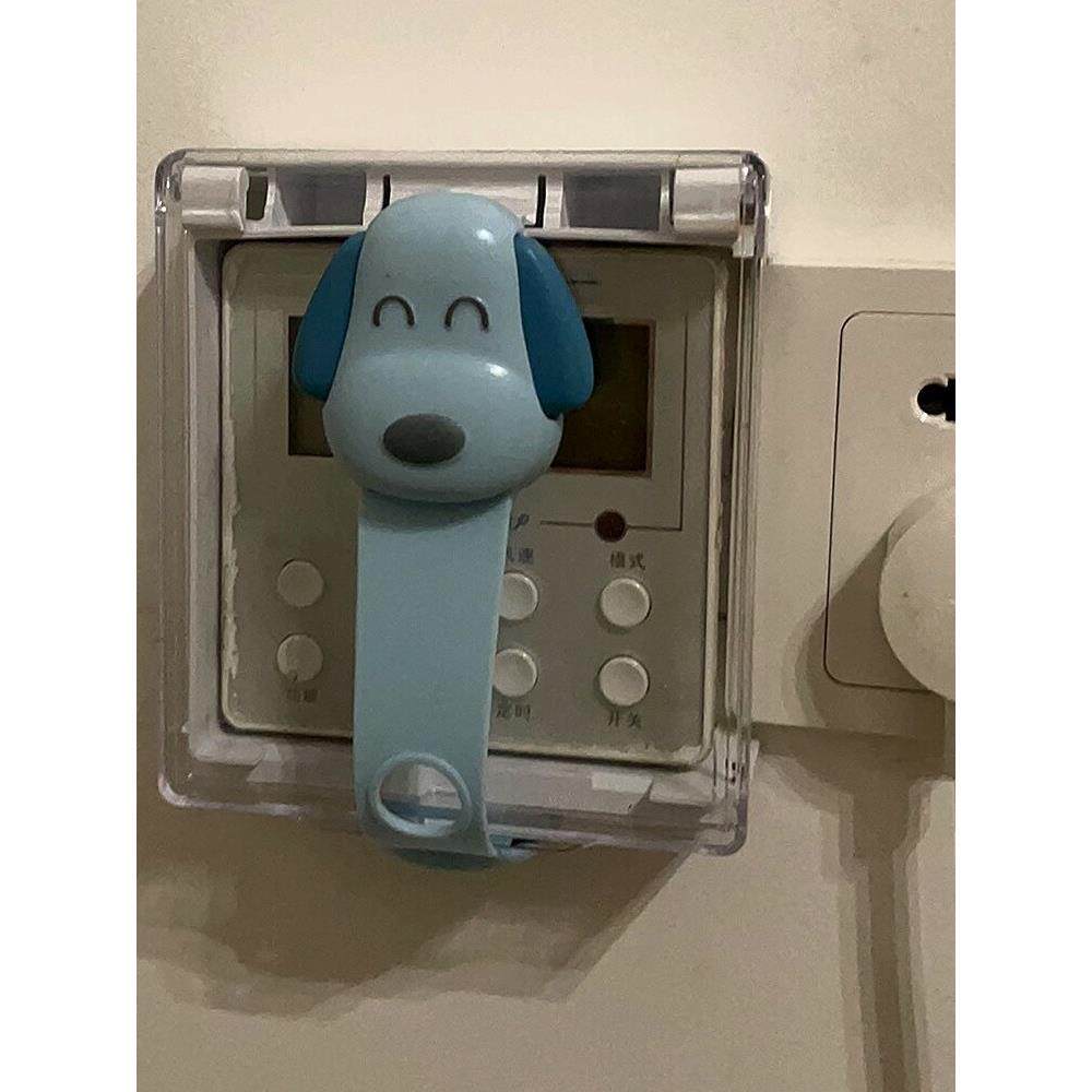 开关插座保护盖带锁防儿童触摸防打开中央空调控制面板保护盖罩。