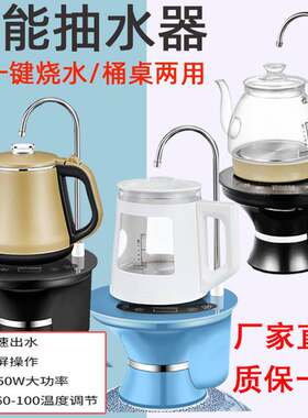 电动抽水加热自动上水吸水器饮水机迷你型桶装水压水烧水电热水壶