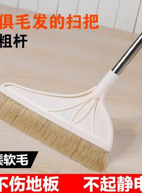 猪鬃毛扫把2025新款家用单个簸箕套装软毛木地板专用扫地笤帚扫帚