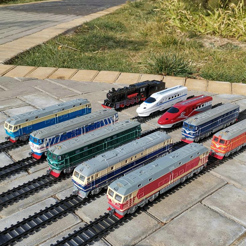 东风4B仿真火车模型玩具轨道车电动蒸汽机内燃机小火车头